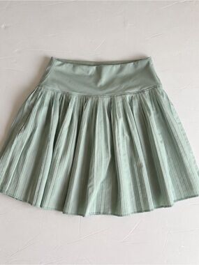 Gilly Hicks Mint Green Pleated Skater Skirt